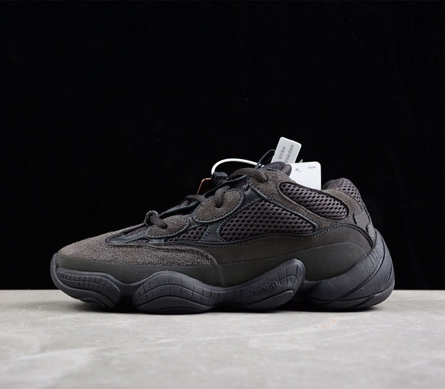 Get金标黑扣 Adidas Yeezy500 soft vision 椰子500 黑武士 F36640 Size 36 36.5 37 38 38.5 39