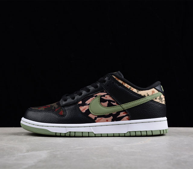 Nike Dunk Low Oil Green 迷彩鸳鸯军绿色 DH0957-001 尺码 36 36.5 37.5 38 38.5 39 40 40.5 4