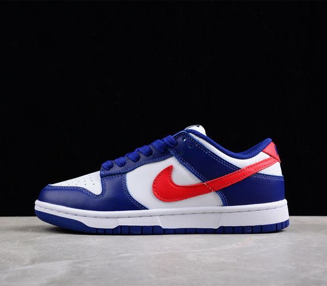 Nike Dunk Low 哆啦A梦 机器猫 白蓝红复古休闲板鞋 货号 DD1503-119 原厂原档案开发 原盒原标 原厂头层皮料 官方原版设计 做工细节全