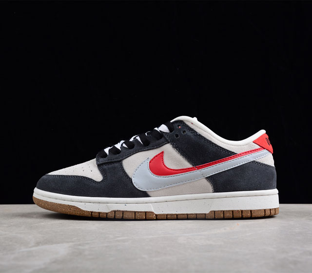 Nike Dunk Low SE 85 HX灰黑红双勾SB低帮运动休闲板鞋 货号 DO9457-105 尺码 35.5 36 36.5 37.5 38 38.