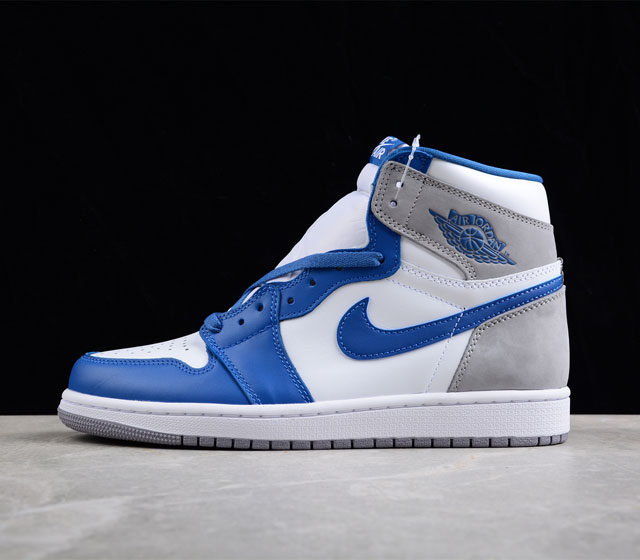 Air Jordan 1 High OG True Blue AJ1 乔1白蓝配色 高帮篮球鞋 DZ5485-410 尺码 36 36.5 37 38 38.