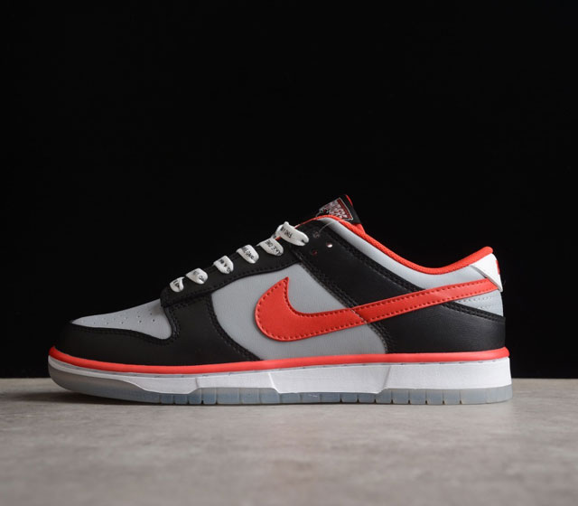 性价版 Cau x Nk Dunk Low 黑灰红 联名款SB扣碎篮板时尚休闲板鞋 DR6189-001 尺码 36 36.5 37.5 38 38.5 39