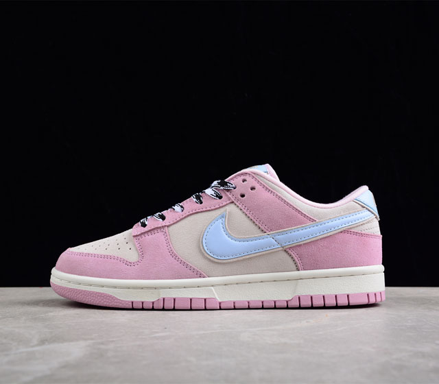 Nike SB Dunk Low Pink Suede 复古休闲板鞋 粉白 情侣板鞋 主货号 DO7412-901 尺码 36 36.5 37.5 38 38