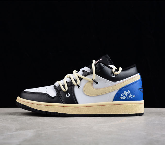 Air Jordan 1 Low AJ1 乔1定制版 Vibe风味解构 运动文化篮球鞋 553558-062 尺码 36 36.5 37.5 38 38.5