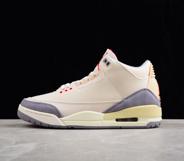 Air Jordan 3 Muslin AJ3 乔3水泥灰色帆布 篮球鞋 DH7139-100 尺码 40 40.5 41 42 42.5 43 44 44.