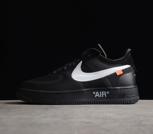 Off White x Nk Air Force 1 Low OW 联名透明白 官方货号 AO4606-001 打造纯正空军版型#专注外贸渠道 全掌内置蜂窝气