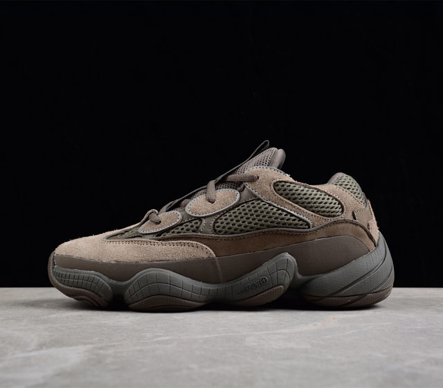 Get金标黑扣Ad Originals Yeezy 500 Clay Brown 阿迪达斯 侃爷椰子500 山野迷踪GX3606 尺码 36 36.5 37