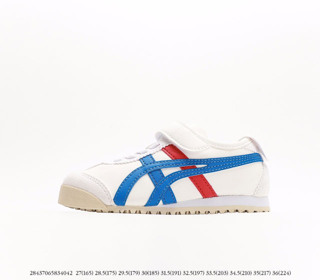 #童鞋 鬼冢虎Onitsuka Tiger MEXICO66 复古经典休闲鞋注意 图下方显示为实际脚长 单位毫米[手工测量 可能存在5毫米左右的误差]