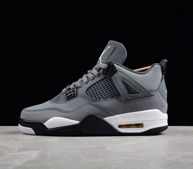 性价版 Air Jordan 4 Retro Cool Grey AJ4 乔4酷灰 真标头层皮 308497-007 尺码 40 40.5 41 42 42.