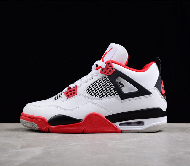 性价版 Air Jordan 4 Retro Fire Red AJ4 乔4白红火焰红篮球鞋 DC7770-160 尺码 40 40.5 41 42 42.5