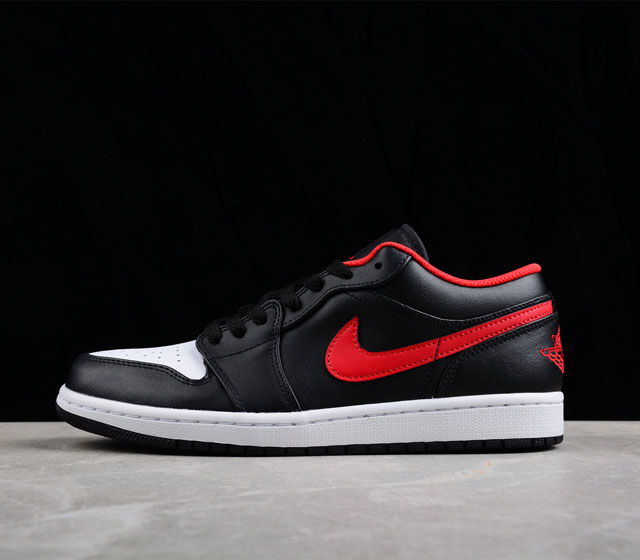 CJ版纯原 Air Jordan 1 Low White Toe AJ1 乔1小黑红脚趾 低帮篮球鞋 553558-063 尺码 40 40.5 41 42