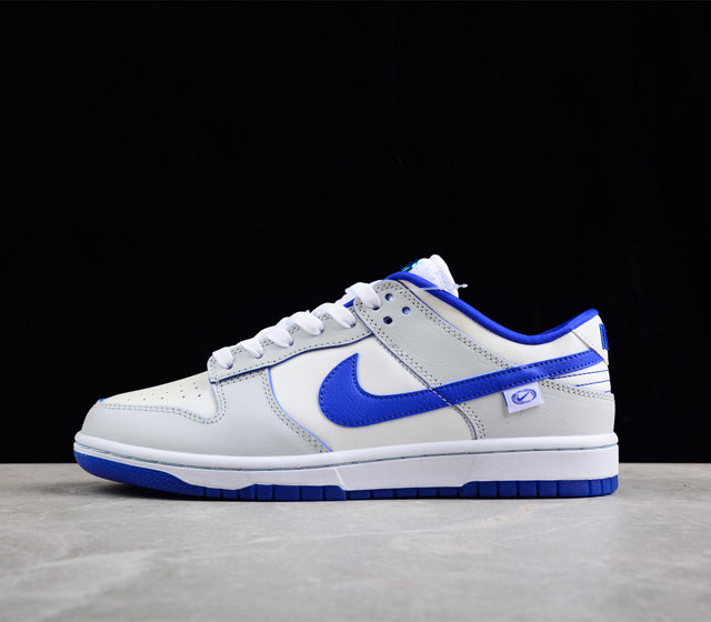 性价版 Nike SB Dunk Low GS Ivory Hyper Royal 米蓝配色FB1841-100 尺码 36 36.5 37.5 38 38.