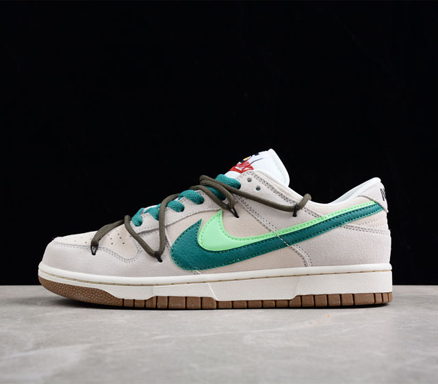 Nk SB Dunk Low 85 淡绿双勾 绑带解构 SB低帮运动休闲板鞋 DO9457-100 尺码 36 36.5 37.5 38 38.5 39 40