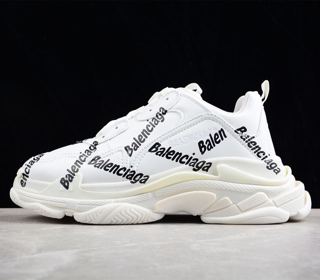 Balenciaga 巴黎世家 Triple S Sneaker 复古老爹鞋 巴黎世家一代 官方原配套鞋盒 鞋带 尺码 35 36 37 38 39 40 4