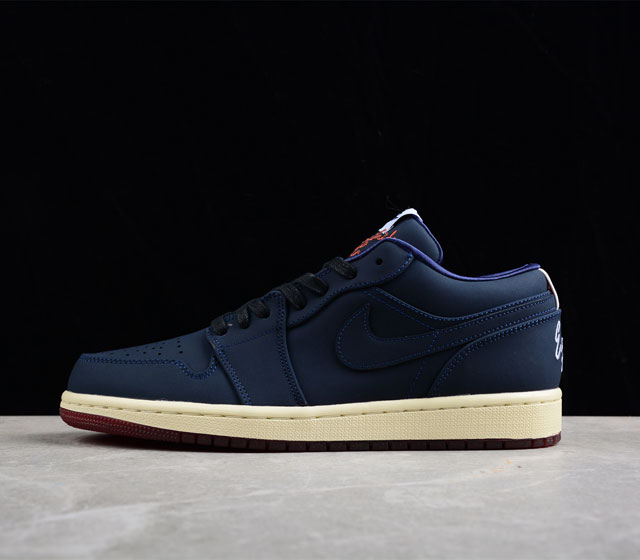 Eastside Golf x Air Jordan 1 Low AJ1 乔1高尔夫 黑蓝色 低帮休闲板鞋 DV1759-448 尺码 36 36.5 37.