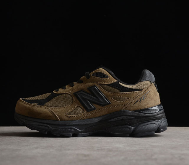 JJJJound x NB新百伦New Balance in USA M990V3三代系列低帮美产血统经典复古休闲运动百搭老爹跑步鞋 联名巧克力棕黑 货号 M