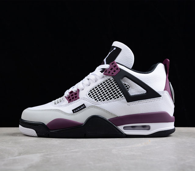 外贸版 Air Jordan 4 Retro PSG AJ4 乔4 大巴黎 全头层白紫红色 巴黎圣日尔曼联名 CZ5624 100 尺码 40 40.5 41