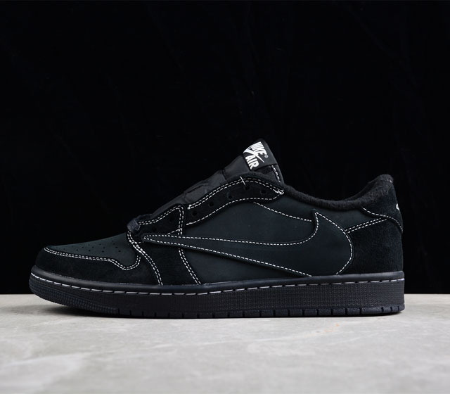 Travis Scott x Air Jordan 1 Low OG Triple Black AJ1 乔1黑武士 倒勾 DM7866 001 尺码 36 3 - 点击图像关闭