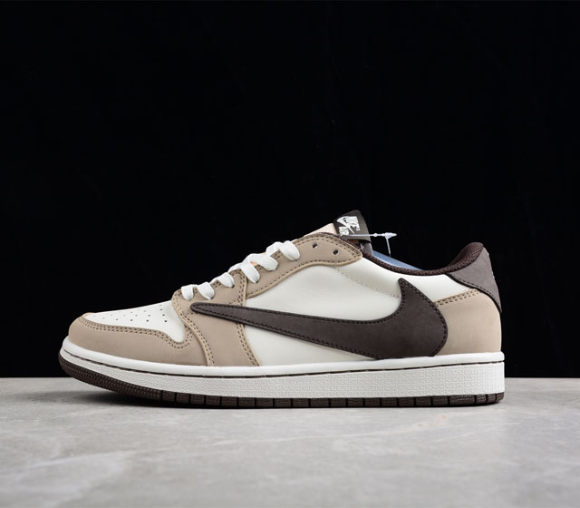 Travis Scott x Air Jordan 1 Low OG AJ1 乔1反转倒勾 联名款休闲运动篮球鞋 DM7866 886 尺码 36 36.5