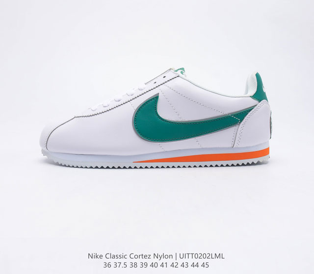 Nike Classic Cortez Nylon 耐克阿甘鞋男女子运动鞋 秉承元年款经典风格 糅合防水鞋面设计 令双足保持干爽舒适 防水锦纶鞋面强势抵御风雨侵 - 点击图像关闭