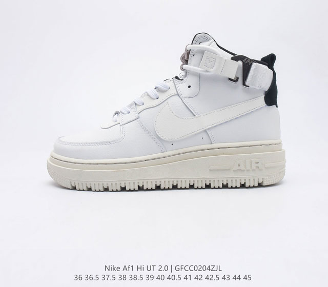 耐克 NIKE 冬季新款 AF1 HI UT 2.0 空军一号男女子运动鞋时尚休闲舒适板鞋 采用匠心设计 将硬朗军旅风格融入 AF1 经典造型 助你无畏向前