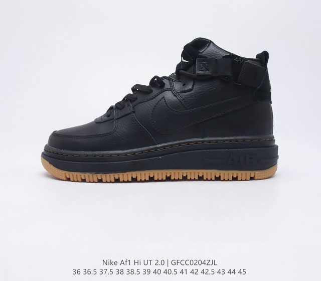 耐克 NIKE 冬季新款 AF1 HI UT 2.0 空军一号男女子运动鞋时尚休闲舒适板鞋 采用匠心设计 将硬朗军旅风格融入 AF1 经典造型 助你无畏向前