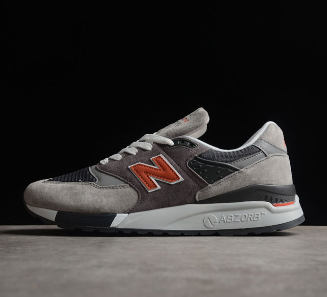 New Balance 998系列 高端美产复古休闲跑步鞋 M998GGO 采用原厂材料和胶水 供货天猫 混迹各大专柜 商场全套模具 前后掌分段组合大底纯原装