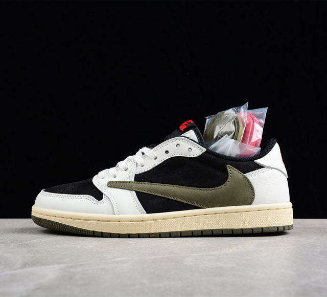 CJ版本 Travis Scott x Air Jordan 1 Low OG AJ1 乔1联名倒勾 DZ4137-106 尺码 36 36.5 37.5 3