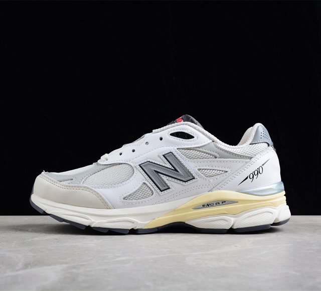 纯原版本 New Balance NB990系列 碳板 白色高端美产复古休闲跑步鞋 M990AL3 尺码 40 40.5 41.5 42 42.5 43 44