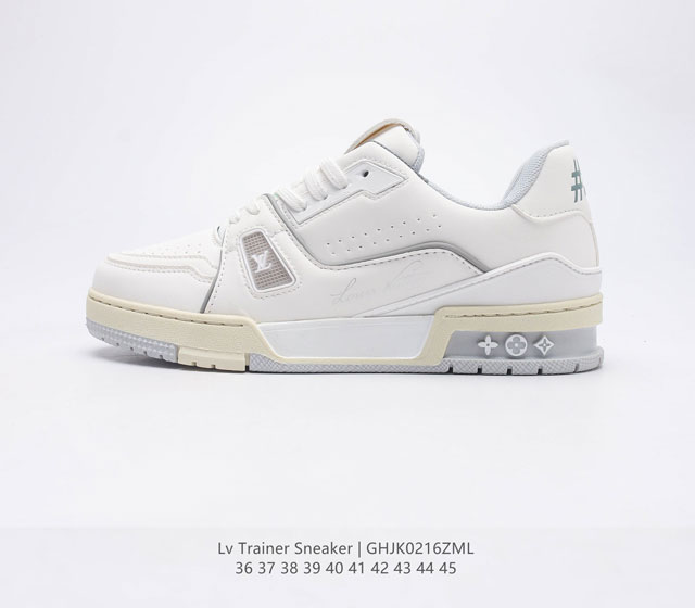 路易威登Louis Vuitton LV路易威登板鞋 时尚运动鞋 潮男女鞋 全新LV路易威登Louis vuitton Trainer Sneaker Low