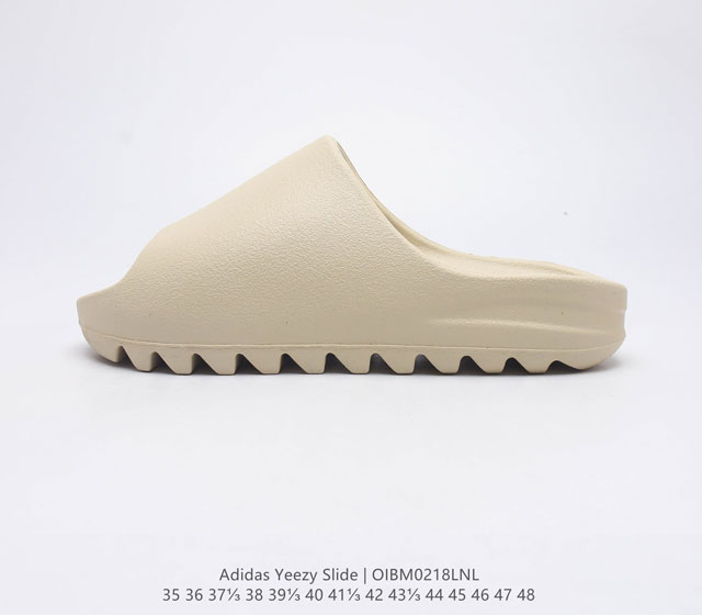 阿迪达斯 Adidas YEEZY SLIDE 经典运动拖鞋时尚厚底增高男女一字拖鞋 YEEZY SLIDE椰子拖鞋的外观十分吸引人 融合了舒适与时尚的 素 延