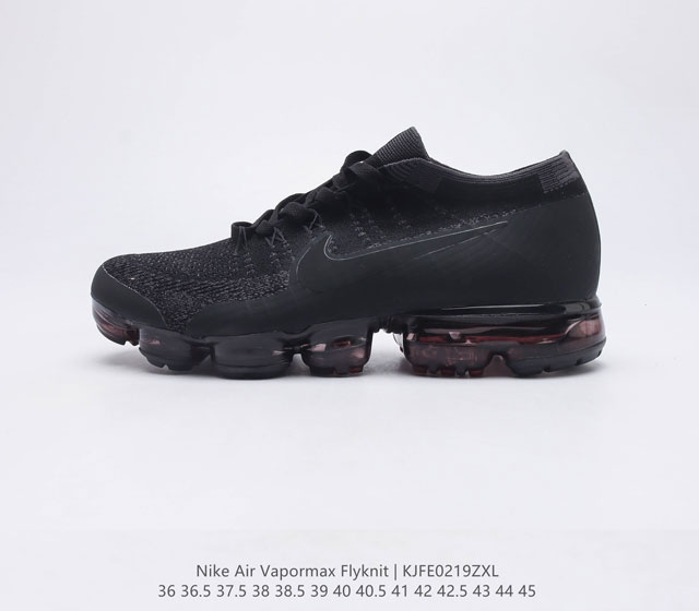 公司级 耐克 NIKE Air VaporMax Flyknit 轻盈透气针织男女气垫跑步鞋 回弹缓冲休闲鞋 防滑 减震 耐磨 轻便 外露式360度全掌MAX