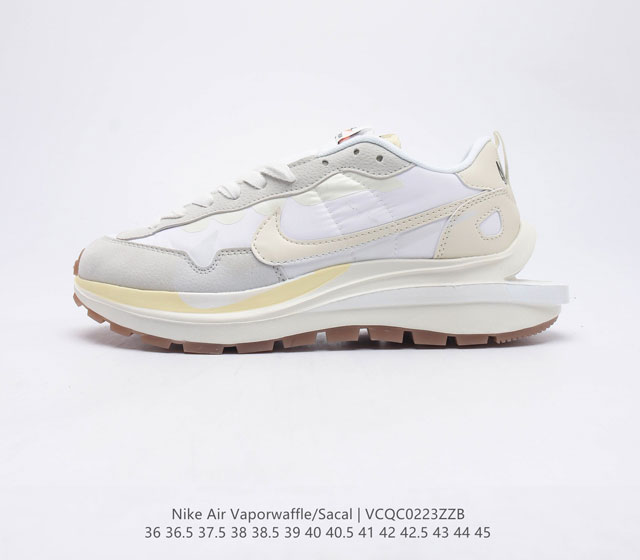 耐克 Sacai X NIKe vaporWaffle 华夫三代3.0走秀重磅联名运动鞋厚底增高慢跑鞋 鞋款由Pegasus与VaporFly两款鞋型的设计