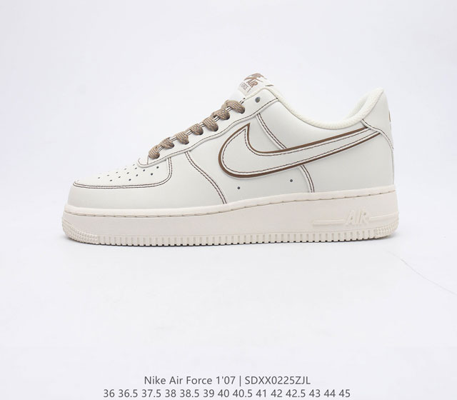 耐克 Nike Air Force 1 07 空军一号低帮经典百搭板鞋男女运动鞋 這款籃球界的原版之作 為你我熟悉的經典增添全新亮點 耐久車縫表層 簡潔色彩