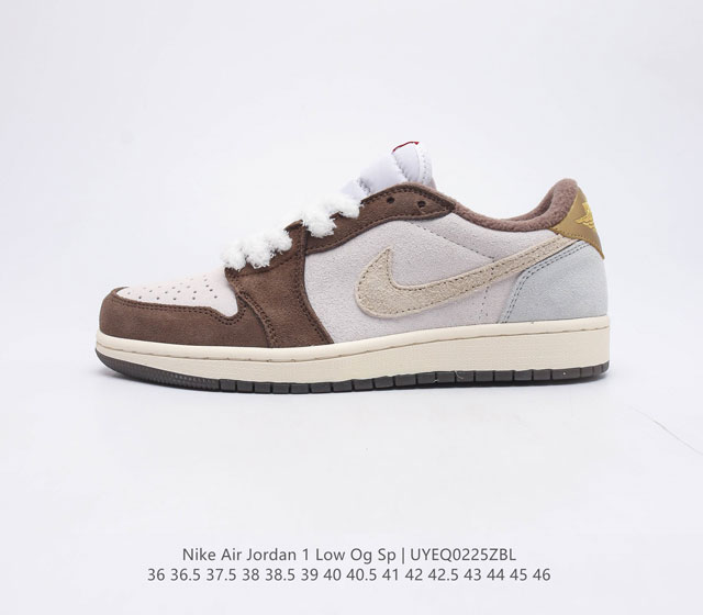 公司货 耐克 NIKE Air Jordan 1 Low OG Sp 倒勾 低帮篮球鞋 AJ1 乔丹1代 aj1 乔1 反向脚趾复古运动鞋 亮点之处在于鞋侧的