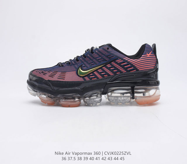 Nike耐克AirVaporMax360休闲复古全掌气垫缓震运动慢跑鞋 Nike Air VaporMax 360 男女子运动鞋的设计灵感源自 Air Max