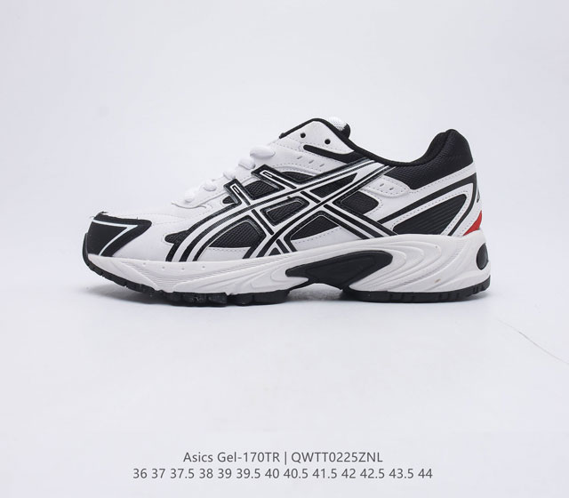 ASICS 亚瑟士 Gel-170tr 中性休闲运动鞋复古休闲鞋运动时尚百搭增高老爹鞋 此款 GEL-170TR 为经典款式 宽大鞋型 复古的蓝白撞色 鞋身线