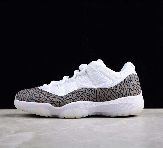 Air Jordan AJ11 Low White Cement AJ11 乔11白水泥灰蛇纹 真标真碳 AV2187-140 40 40.5 41 42 4