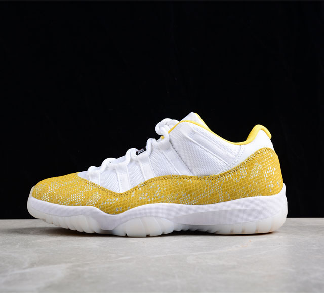 Air Jordan AJ11 Low SE Yellow Snakeskin AJ11 乔11黄色蛇纹 真标真碳 AH7860-107 40 40.5 41