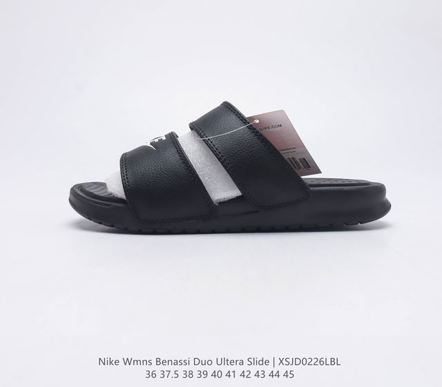 Nike Benassi Duo Ultra Slide 耐克 舒适脚感 抗磨防滑 休闲沙滩鞋忍者拖鞋女士凉拖鞋 货号 819717 码数 36 45 编码 X