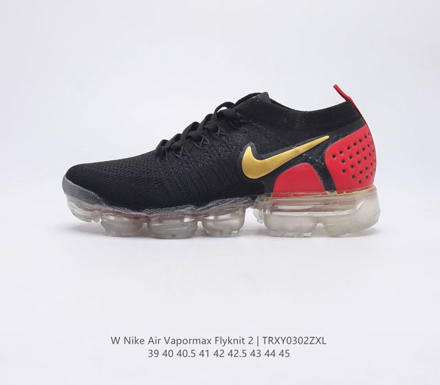 公司级 耐克 Nike Air VaporMax Flyknit 2二代全掌大气垫男子运动鞋蒸汽跑鞋网面透气新款潮流百搭缓震慢跑鞋 Nike Air Vapo