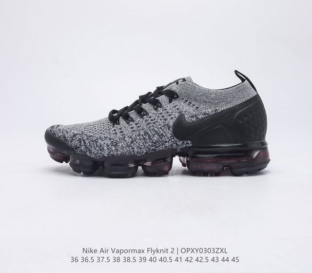 公司级 耐克 Nike Air VaporMax Flyknit 2二代全掌大气垫男女子运动鞋蒸汽跑鞋网面透气新款潮流百搭缓震慢跑鞋 Nike Air Vap