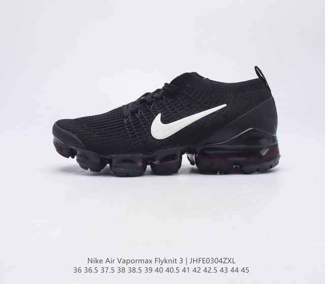 公司级 耐克 NIKE Air VaporMax Flyknit 3 男女子气垫跑步鞋 3代 轻盈透气飞线大气垫运动鞋 Nike Air VaporMax 3