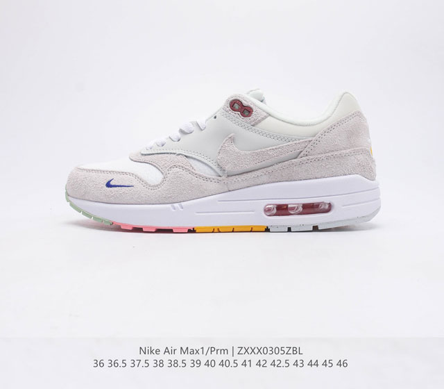 公司级耐克 Nike Air Max 1 初代复古气垫慢跑鞋 男厚底增高气垫缓震运动鞋 由Tinker Hatfeld和Mark 37.5 38 38.5 3