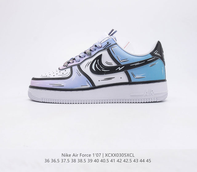 耐克 Nike Air Force 1 07 空军一号运动鞋时尚休闲男女士篮球板鞋 设计灵感源自摔跤运动 助你发挥天赋 震撼全场 华丽设计搭配优质鞋面材料 契