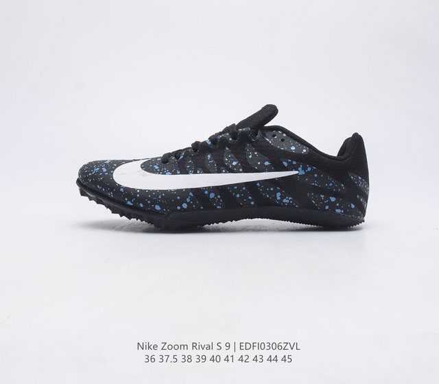 真标耐克NIKE AIR ZOOM RIVAL S 9 超弹透气轻量跑步鞋鞋款搭载 Flyknit 材料 出众弹性 易于穿脱 采用React技术 轻盈耐 跑步