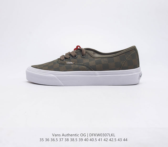 真标万斯 Vans 安纳海姆系列 Authentic 夏日小清新帆布硫化板鞋 工艺 硫化1比1 重量1比1 真标 原钢印 材质标 鞋型标 合格证 尺码 35 3