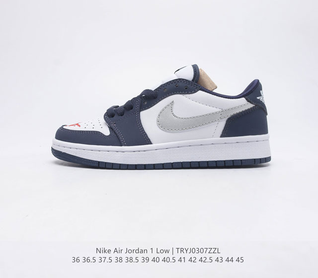 耐克 乔丹Air Jordan 1 Low AJ1 乔1 低帮复古文化休闲运动篮球鞋 1985 年面世的 年款汲取设计灵感 采用简洁大方的经典外观 熟悉中带一