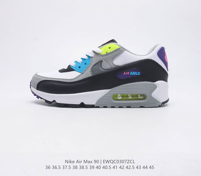 耐克 NIKE AIR MAX 90 时尚复古运动鞋休闲气垫缓震男女鞋 穿着出来的不仅是舒适 而是休闲运动与时尚的相结合 它既可以当动运跑鞋来穿 也可以当休闲