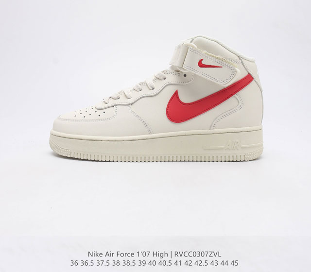 公司级耐克Air Force 1 AF1 Low 空军一号中帮板鞋系列 校园奶白红 内置全掌solo气垫 货号 315123 126 码数 36 36.5 3